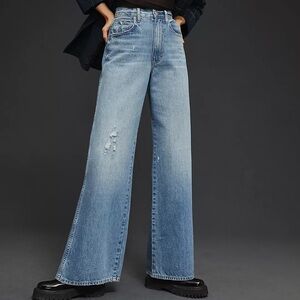 AMO Frida High-Rise Flare Distressed Jeans, Women’s 30